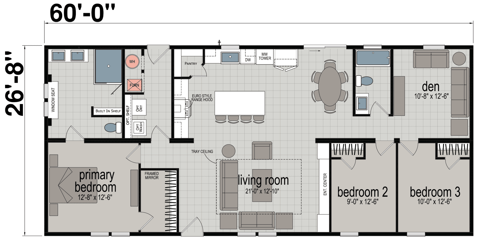 East point - pursuit floor plan home features